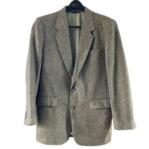 Vintage Jordache Gray Tweed Herring Bone Sport Coat 40R